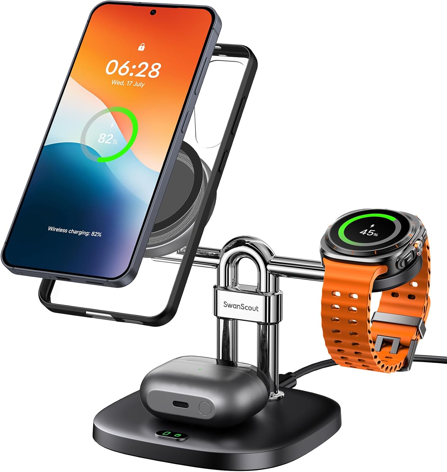 Magnetic Wireless Charging Station for Samsung Galaxy Devices