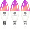 Smart Candelabra LED Bulbs - Tunable 2700K-6500K + RGBW (3 Pack)