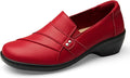 Women's Comfortable Lightweight Leather Loafers Slip-Ons (Style 8H2K)