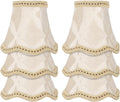 Clip on Chandelier Lamp Shades - Small Apricot Sconce Shades