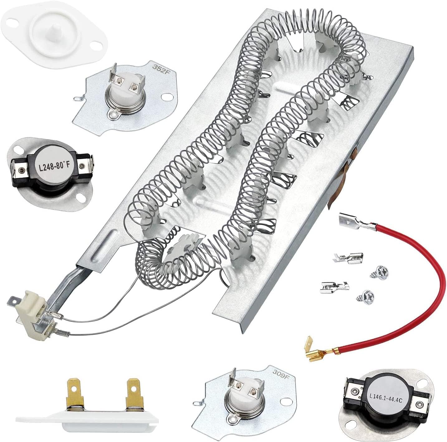 WP3387747 Dryer Heating Element Kit for Whirlpool Kenmore Dryers