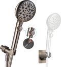 Brushed Nickel Handheld Shower Head with On Off Switch - 8 Modes High