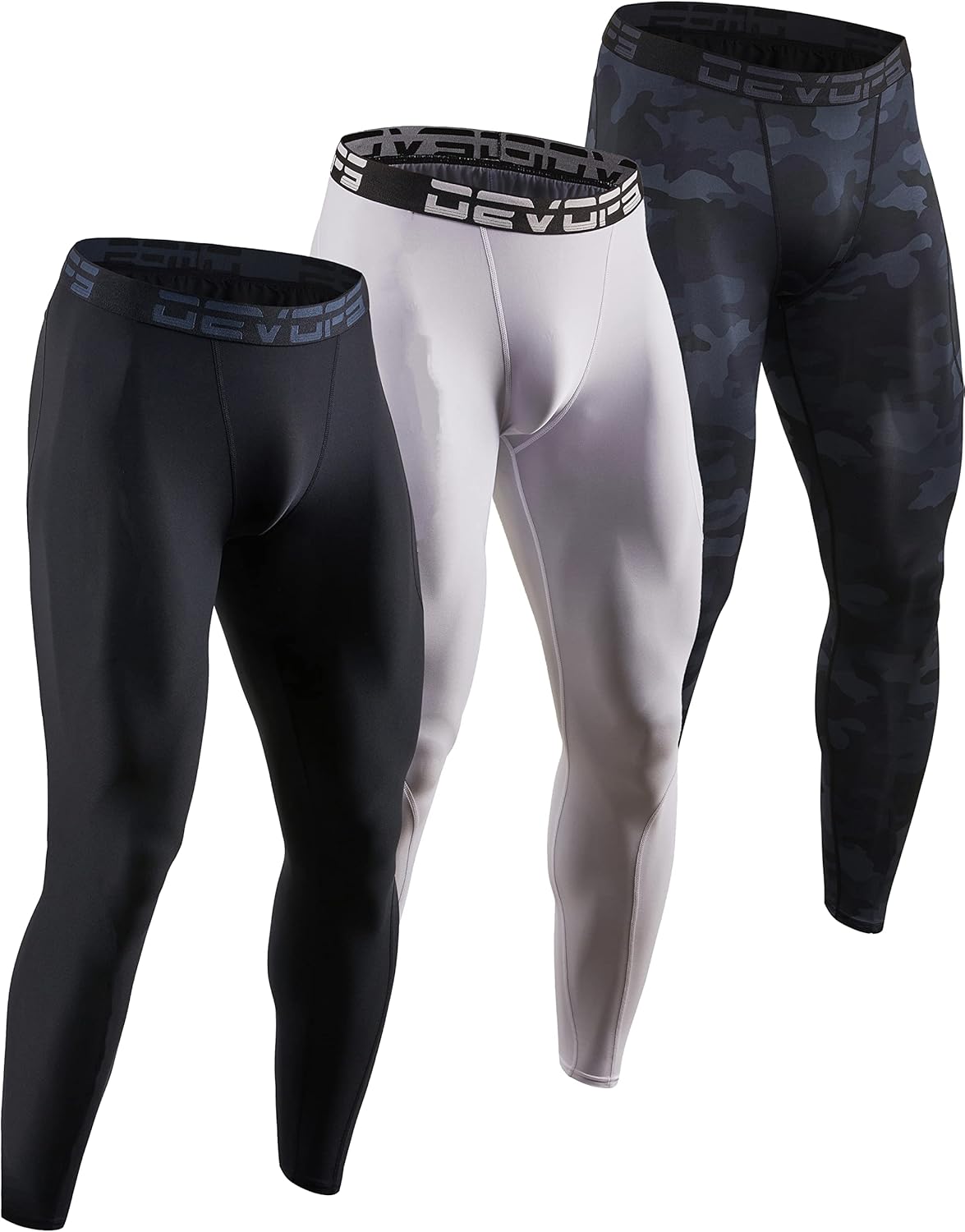DEVOPS Men's Compression Pants for All-Season Athletic Wear