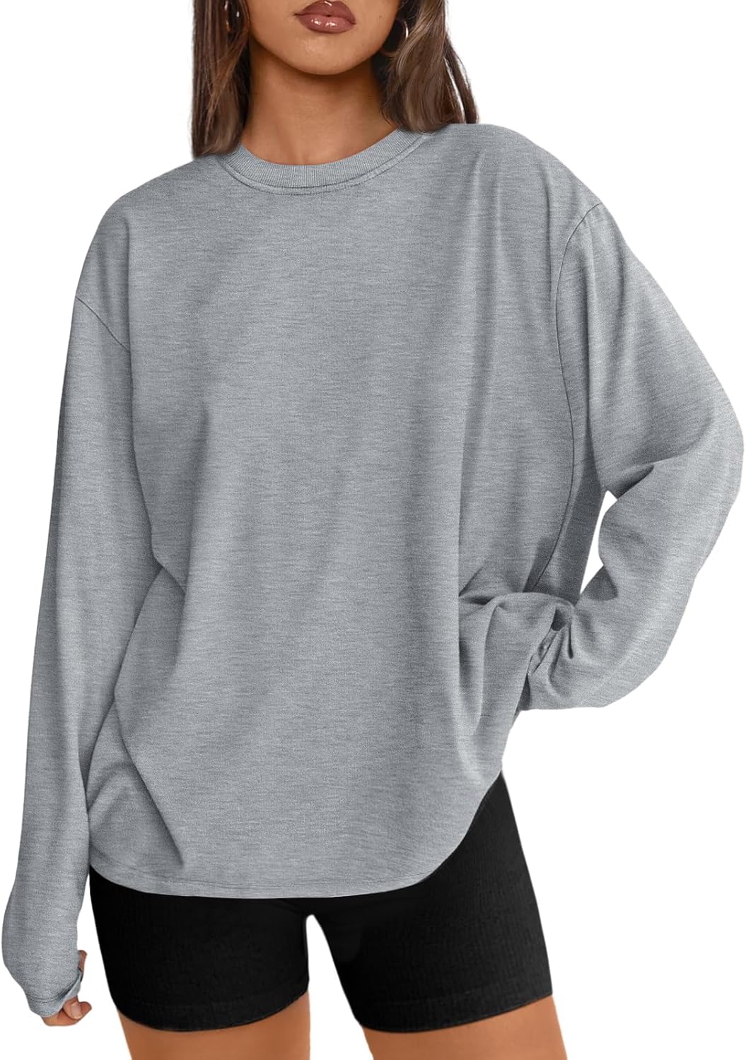 Oversized Long Sleeve Tee 2025 - Trendy Queen