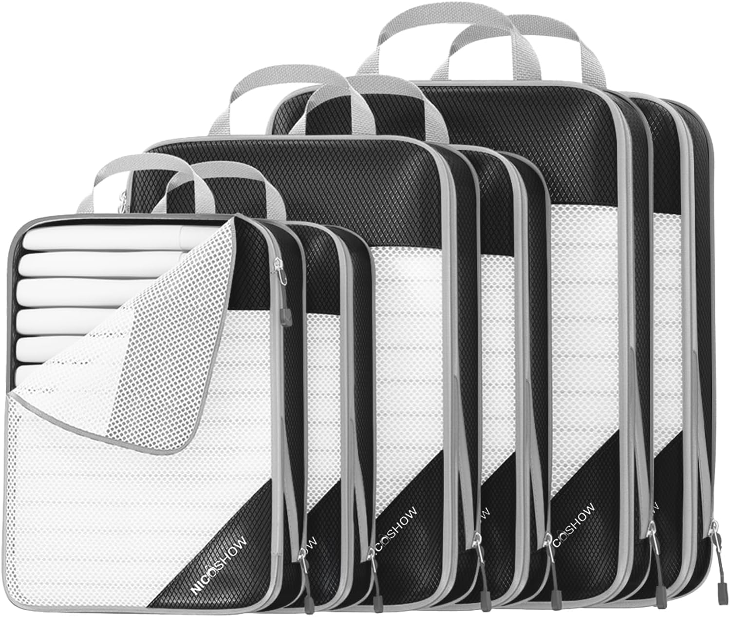 Compression Packing Cubes for Travel - Lightweight and Space-Saving