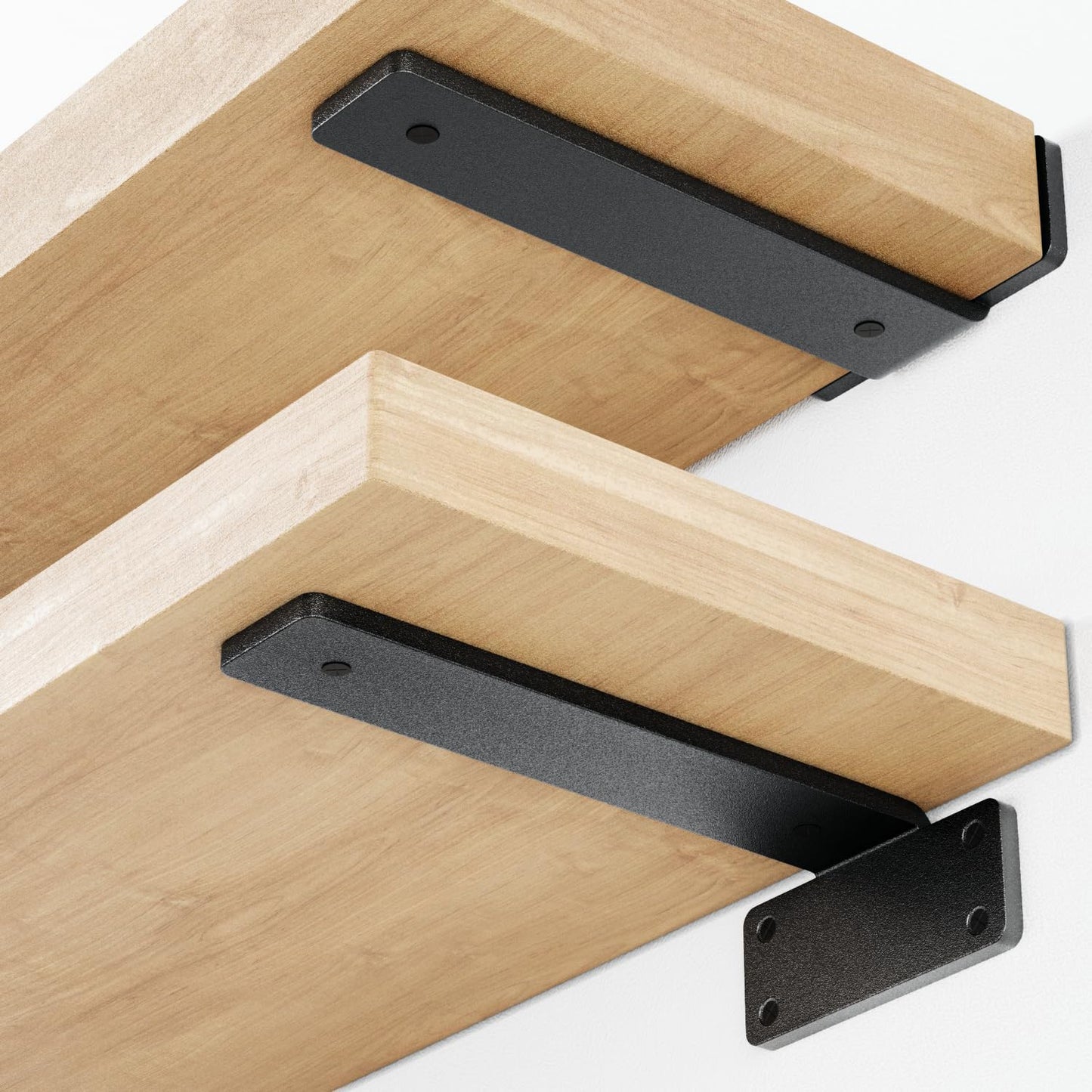 Heavy Duty Floating Shelf Bracket Set for Strong Support