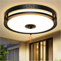 24W LED Motion Sensor Outdoor Ceiling Light, 12in CCT Adjustable