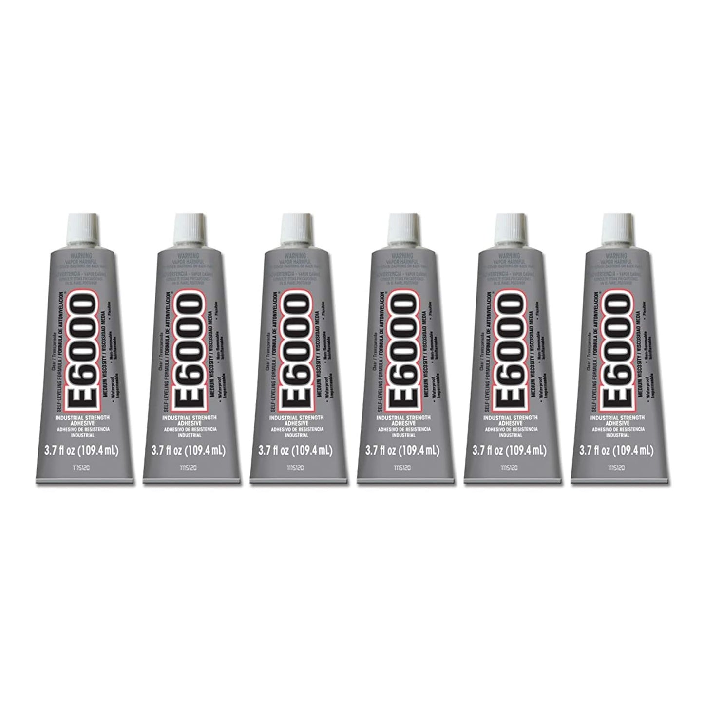 E6000 High Viscosity Multi-Purpose Adhesive 6 Pack Clear