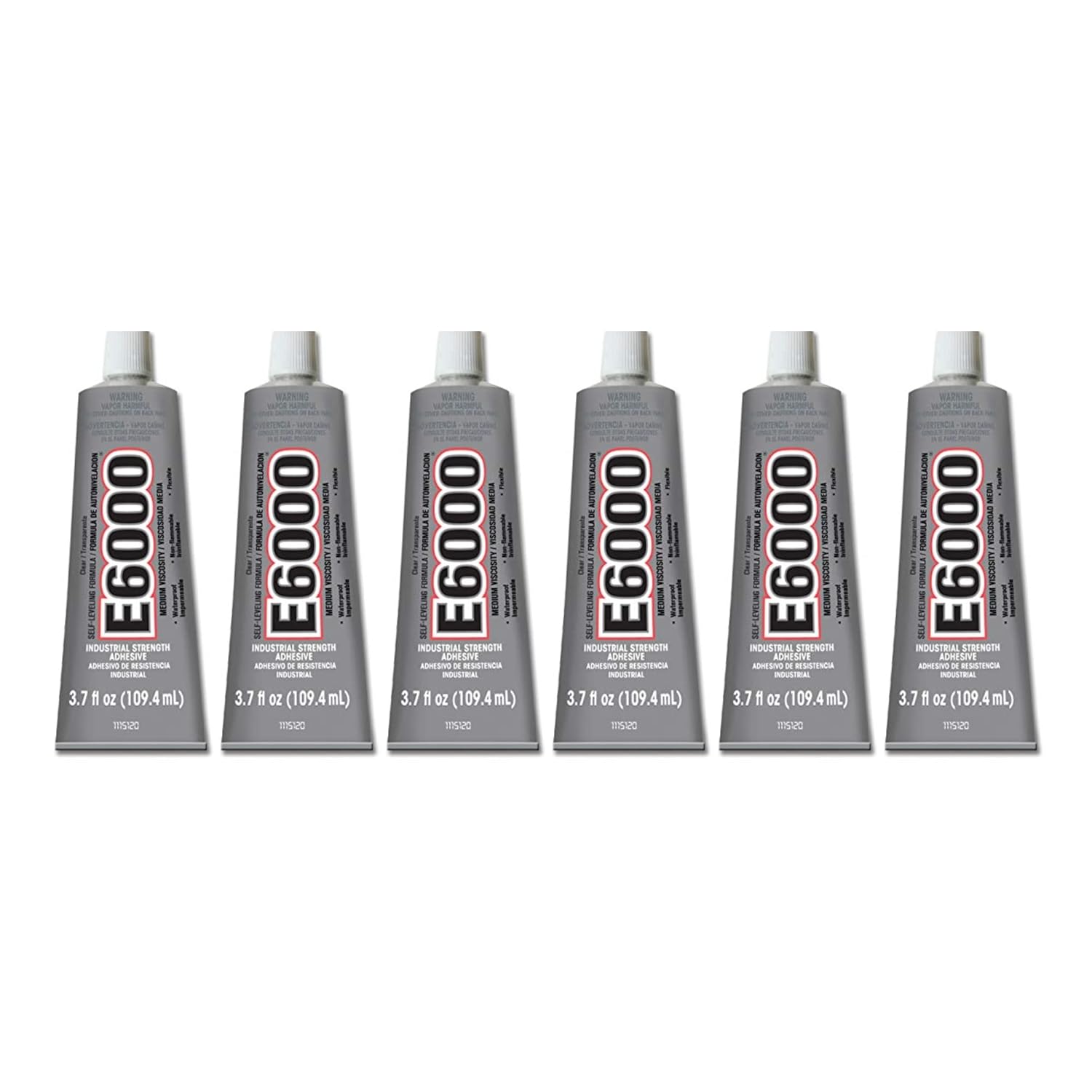 E6000 High Viscosity Multi-Purpose Adhesive 6 Pack Clear