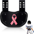 Civaner Football Back Plate for Youth Players with Pink Ribbon