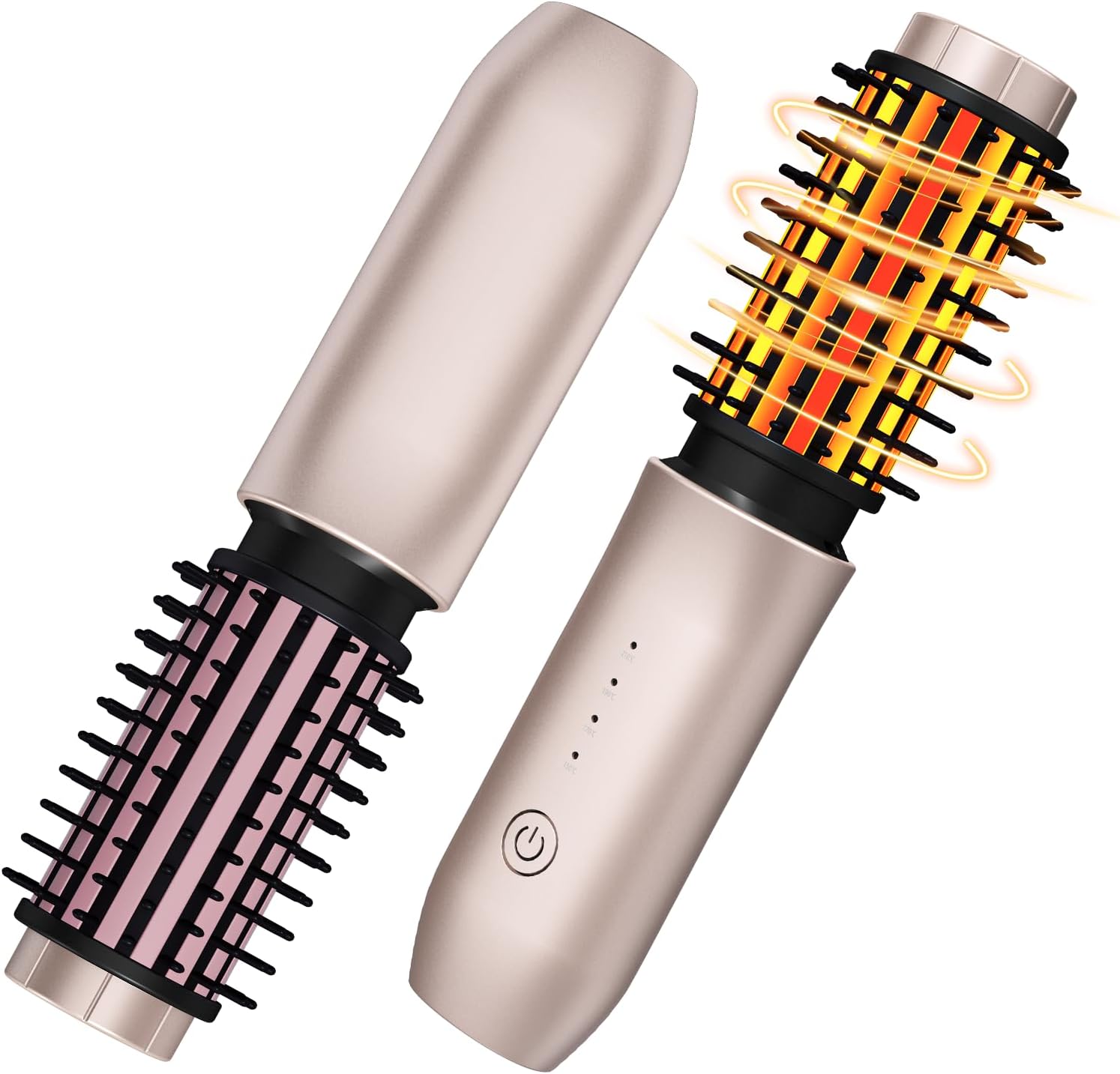 Cordless Hair Curling Iron Brush for Effortless Styling Anywhere