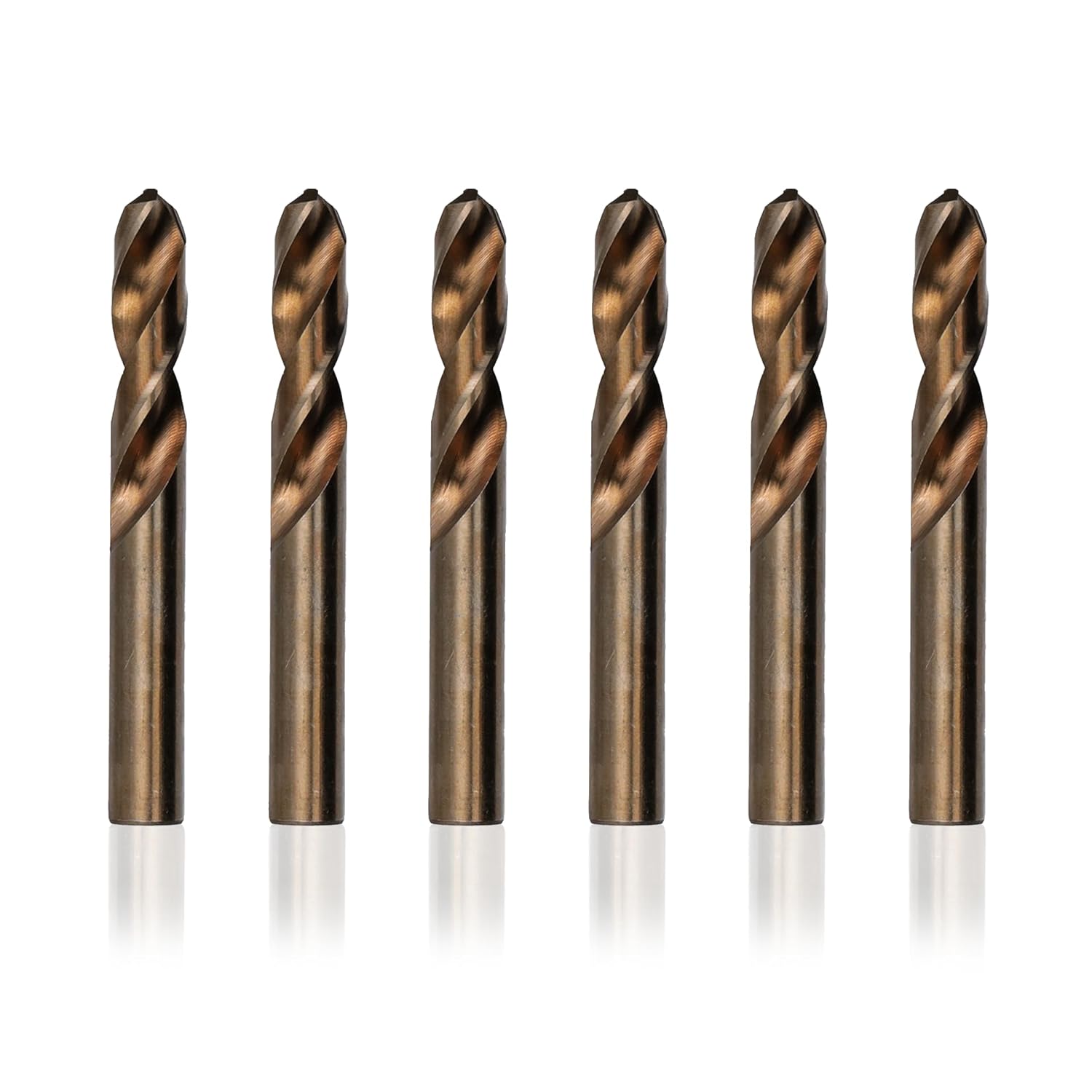 Drill America Q Cobalt Heavy Duty Stub Drill Bit Pack of 6