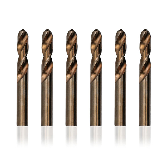 Drill America Q Cobalt Heavy Duty Stub Drill Bit Pack of 6