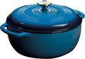 Lodge 6 Quart Enameled Cast Iron Dutch Oven - Durable All-Purpose