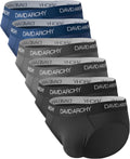 DAVID ARCHY Men's Moisture Wicking Viscose Briefs - Supportive 6 or 7