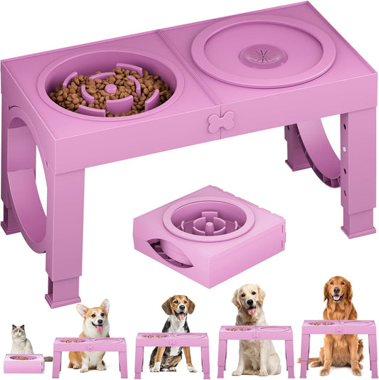 XIAZ Elevated Dog Bowls for Healthy Eating and Digestion