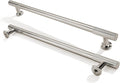 8 in Hole Center Polished Nickel Cabinet Pulls 10-Pack - Solid Heavy