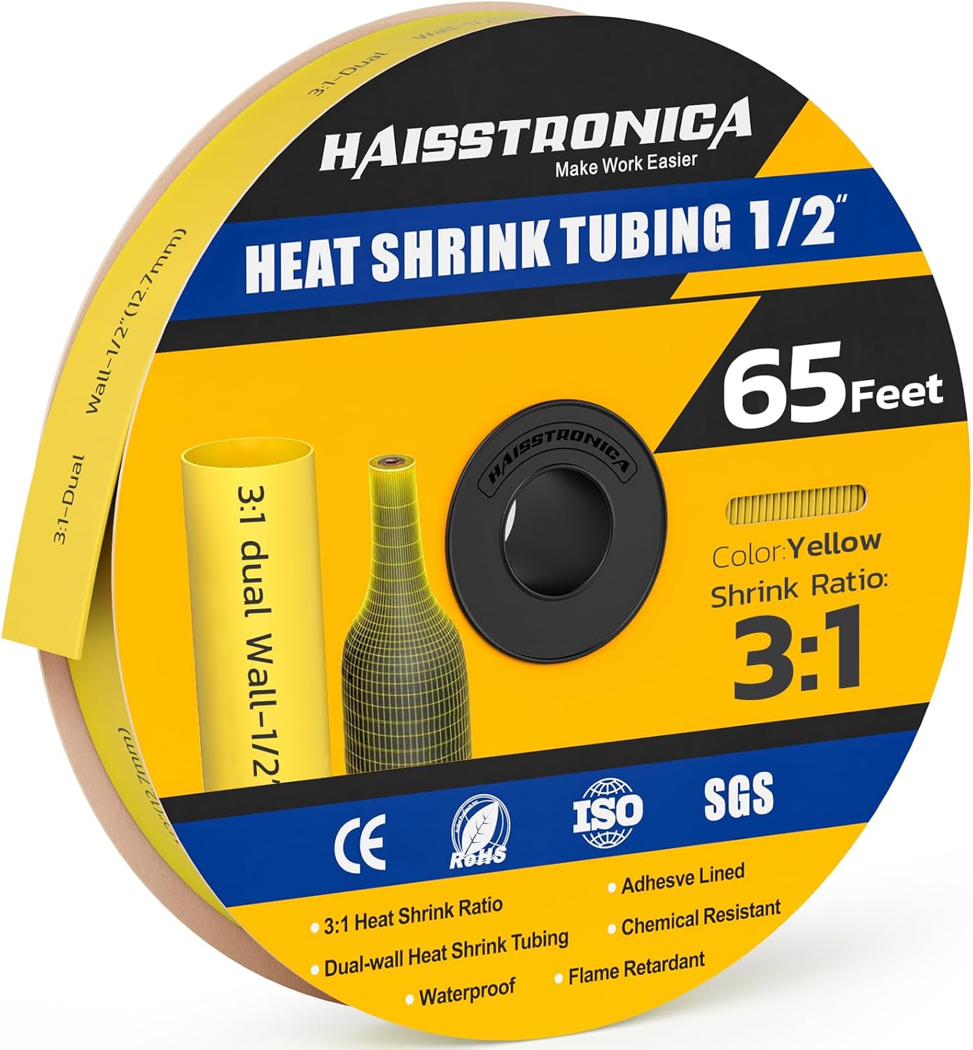 Haisstronica 3:1 Heat Shrink Tubing for Marine and Automotive Use