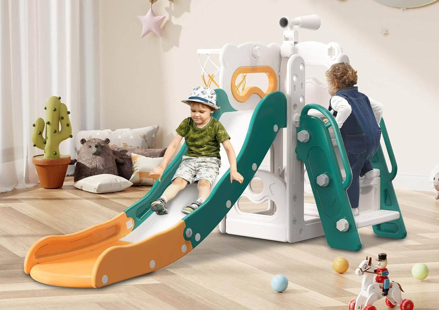 Babytronic Toddler Slide: 6 in 1 Indoor Outdoor Fun