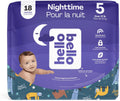 Hello Bello Nighttime Baby Diapers Size 5 - Ultra Absorbent Overnight