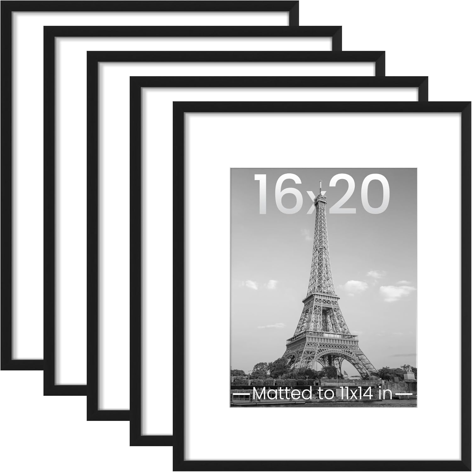 Upsimples 16x20 Picture Frame Set of 5 for Home Decor