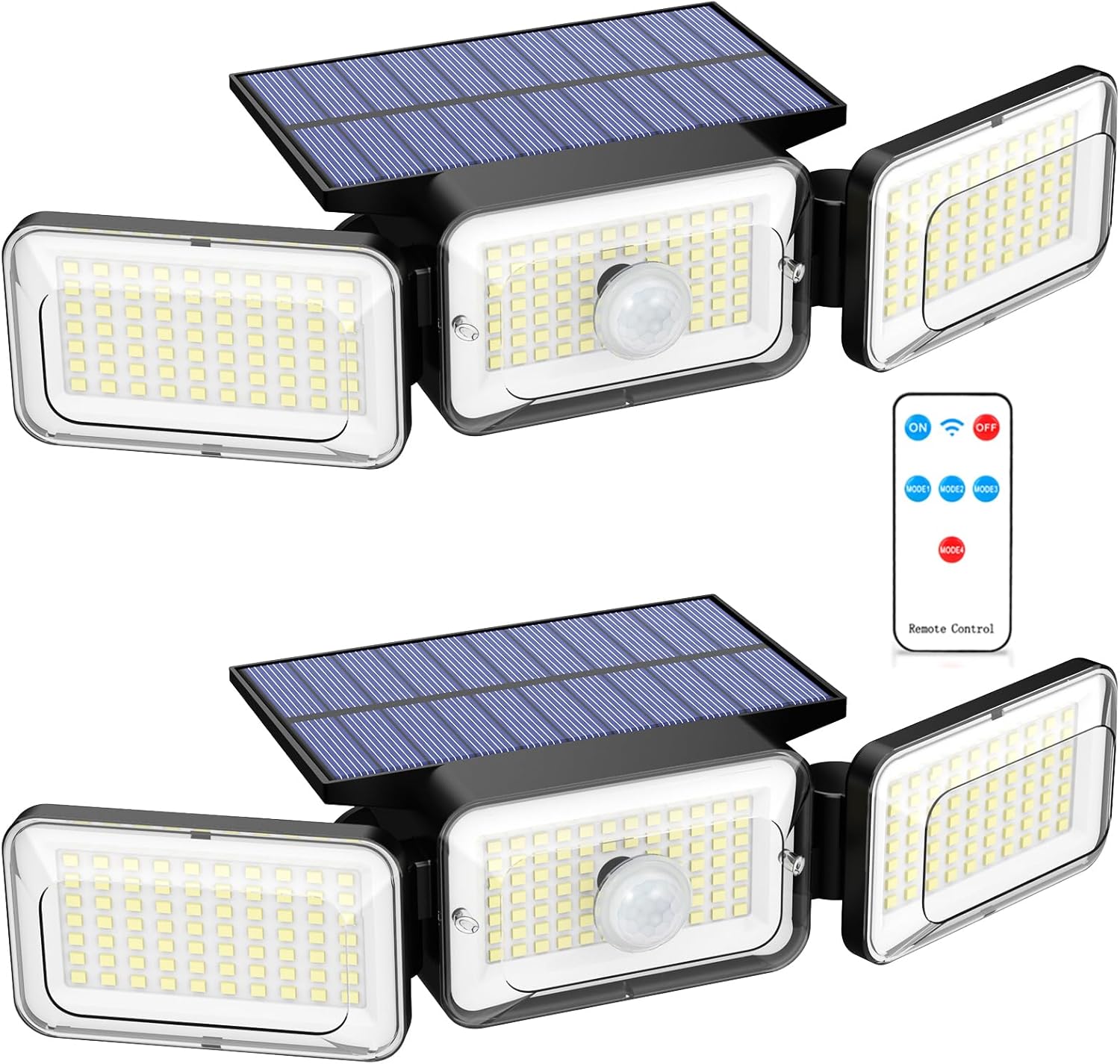 Solar Lights Outdoor Waterproof with Motion Sensor & Remote Control