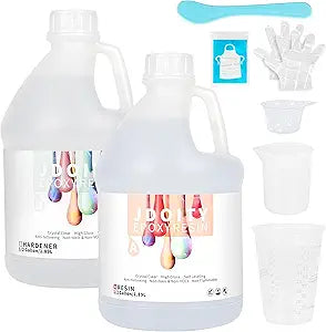 1 Gallon Epoxy Resin Kit for Crystal Clear DIY Craft Projects