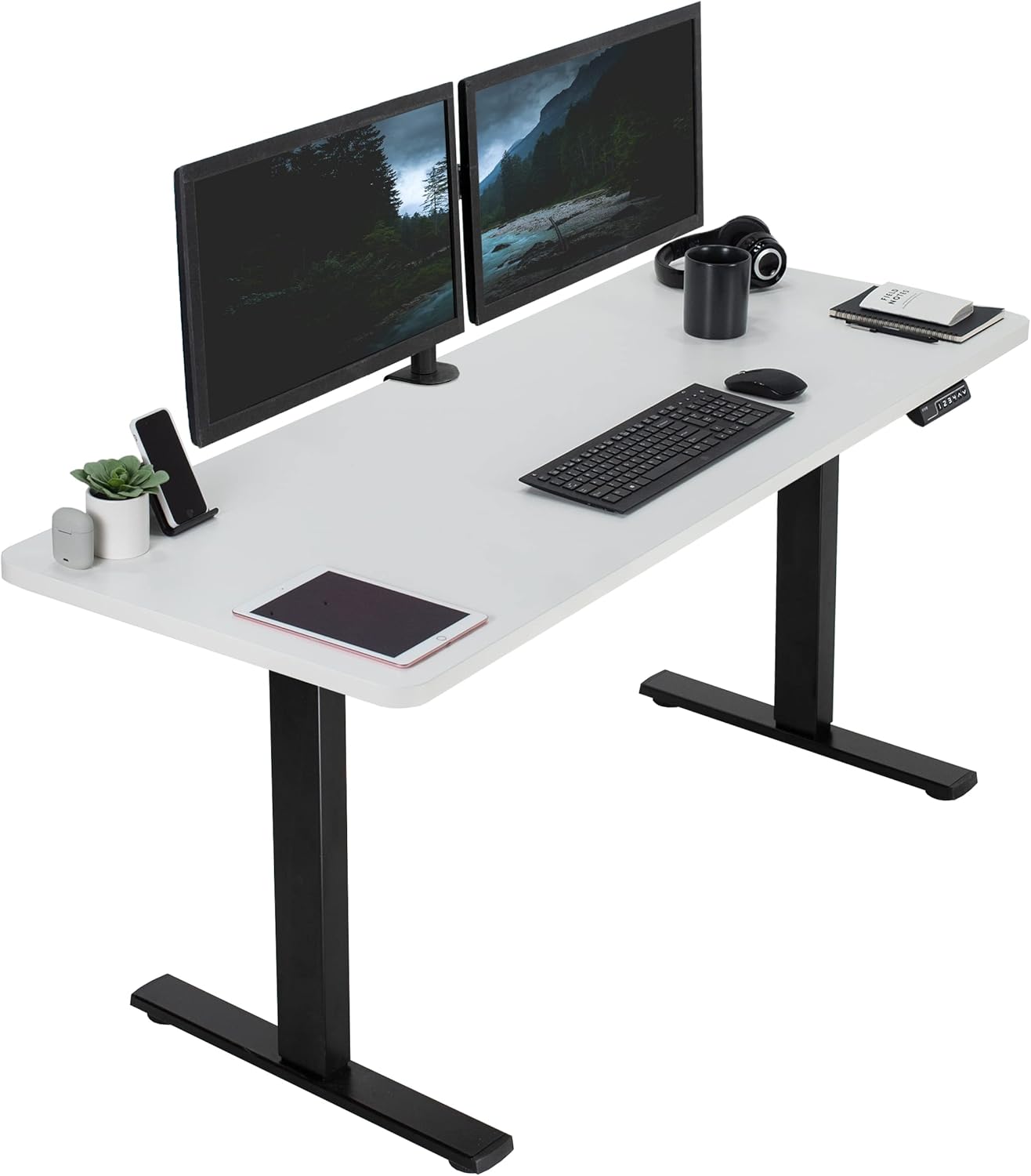 VIVO Electric Standing Desk with Memory Height Adjustment Features