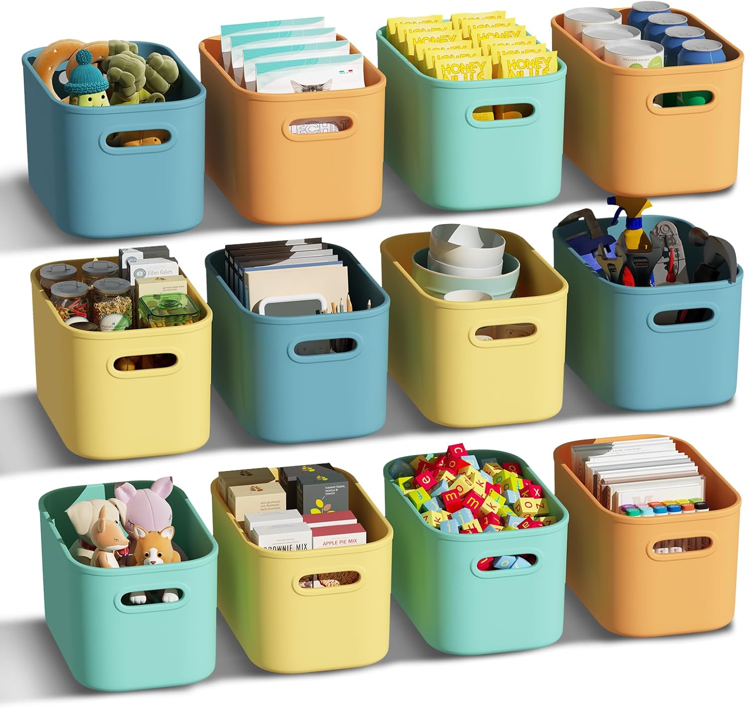 Colorful Plastic Storage Bins for Organizing Your Space
