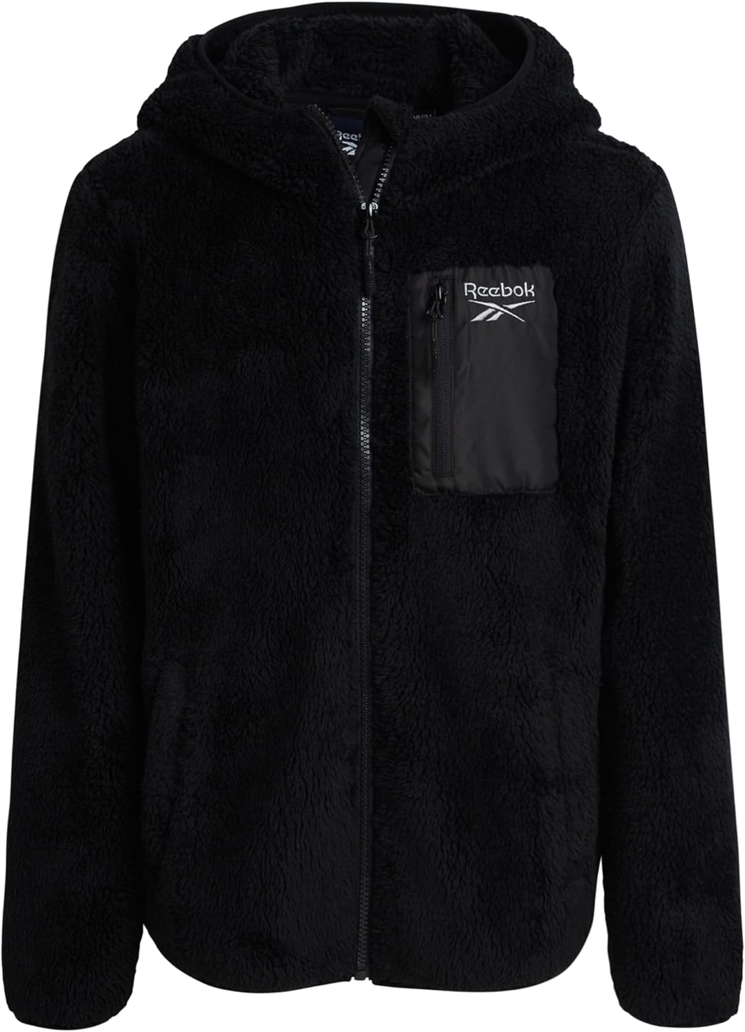 Reebok Girls Fleece Jacket - Cozy Sherpa Coat for Winter Wear