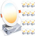 6 in Dimmable LED Recessed Ceiling Light 5CCT Selectable - Ultra Thin