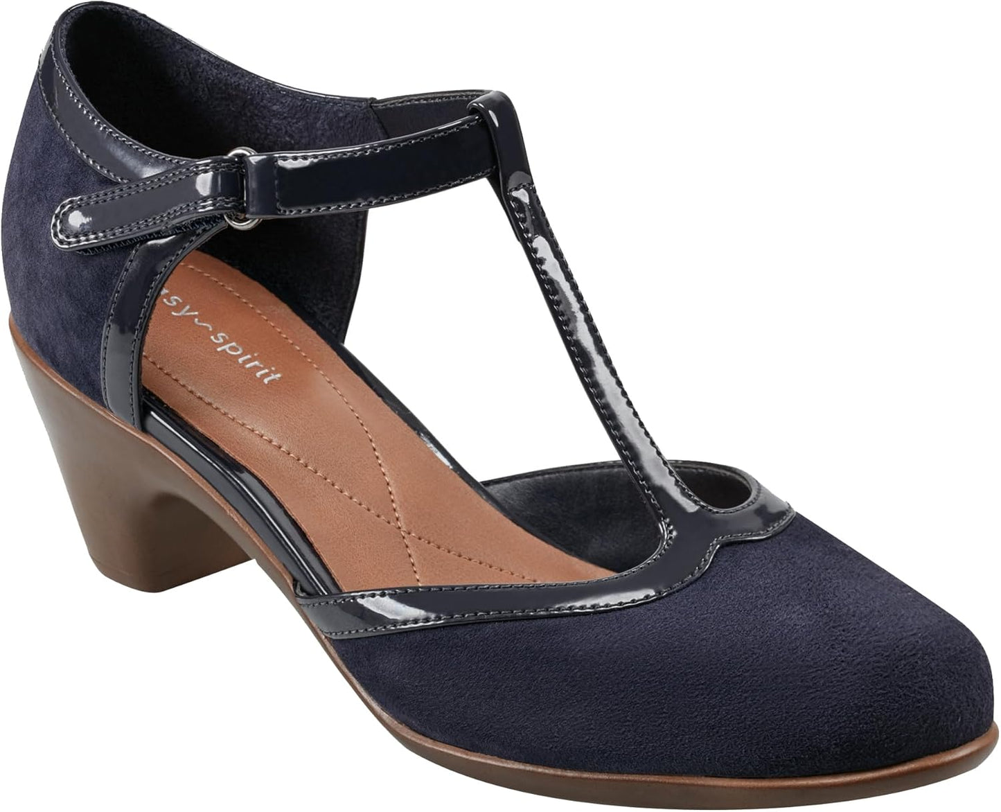 Easy Spirit Women's Cara T-Strap Pump: Flexible Comfort & Style