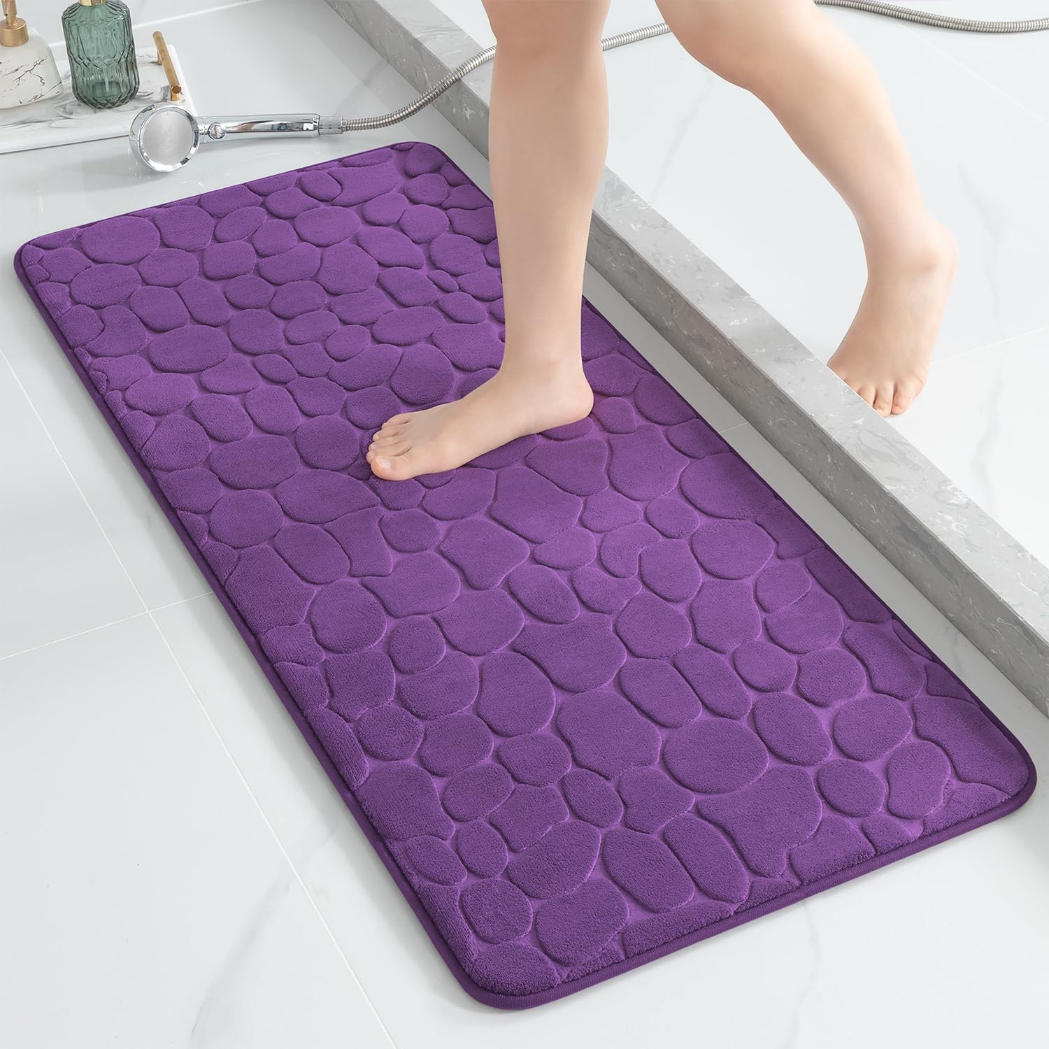 YIHOUSE Memory Foam Runner Rug for Bathroom and Hallway Use
