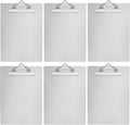 Aluminum Clipboard Letter Size 6-Pack - Sturdy Portable Writing
