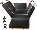 6-in-1 Leather Dog BackSeat Extender - Hard Bottom Safety