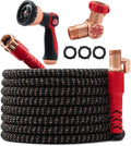 Pocket Hose Copper Head Expandable Garden Hose 100FT - Durable No-Kink