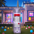 80fts 90fts Inflatable Mobile Phone Party Decoration 8FT - Retro LED