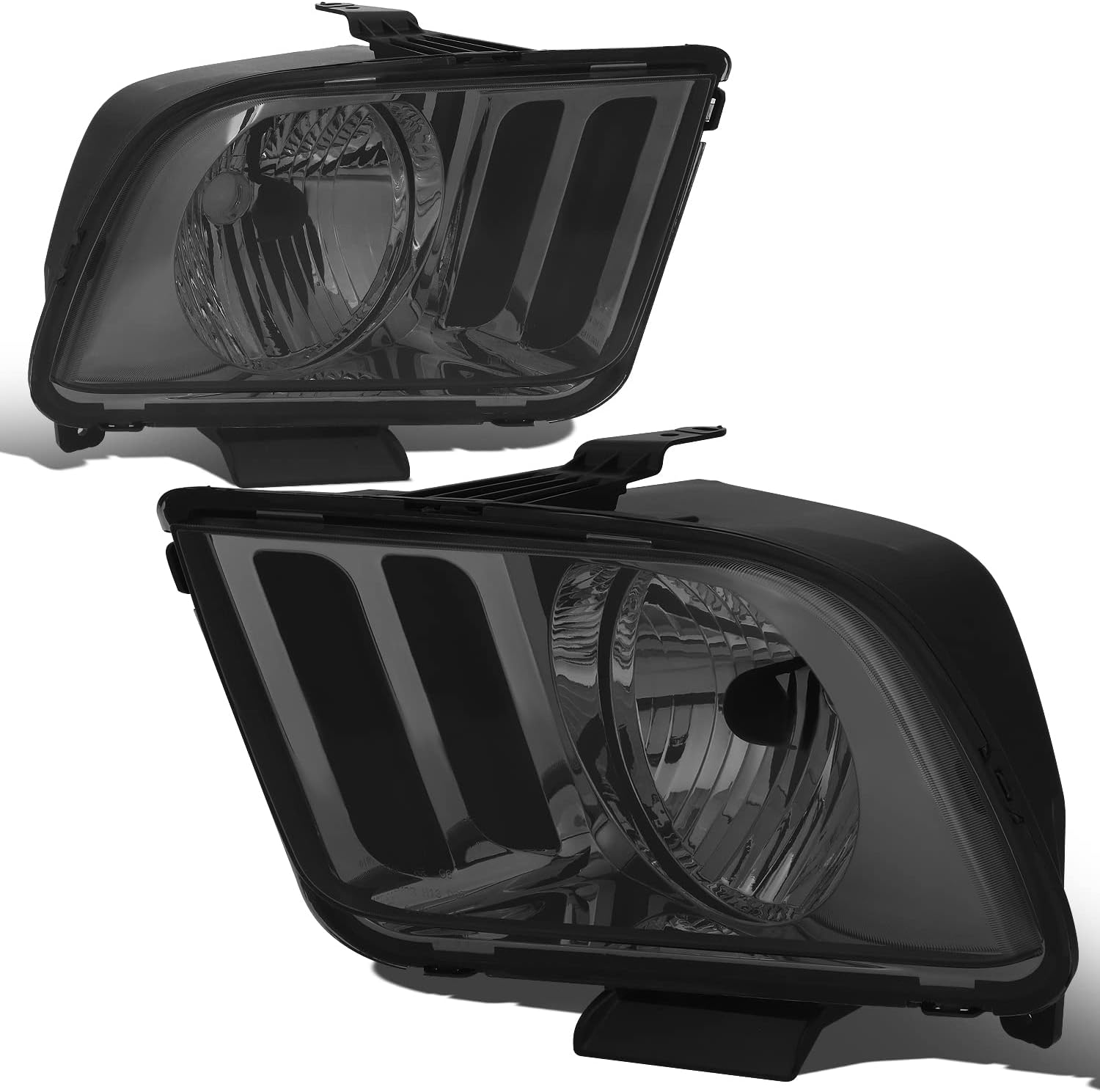 Smoke Lens Headlights Replacement for 05-09 Mustang Models
