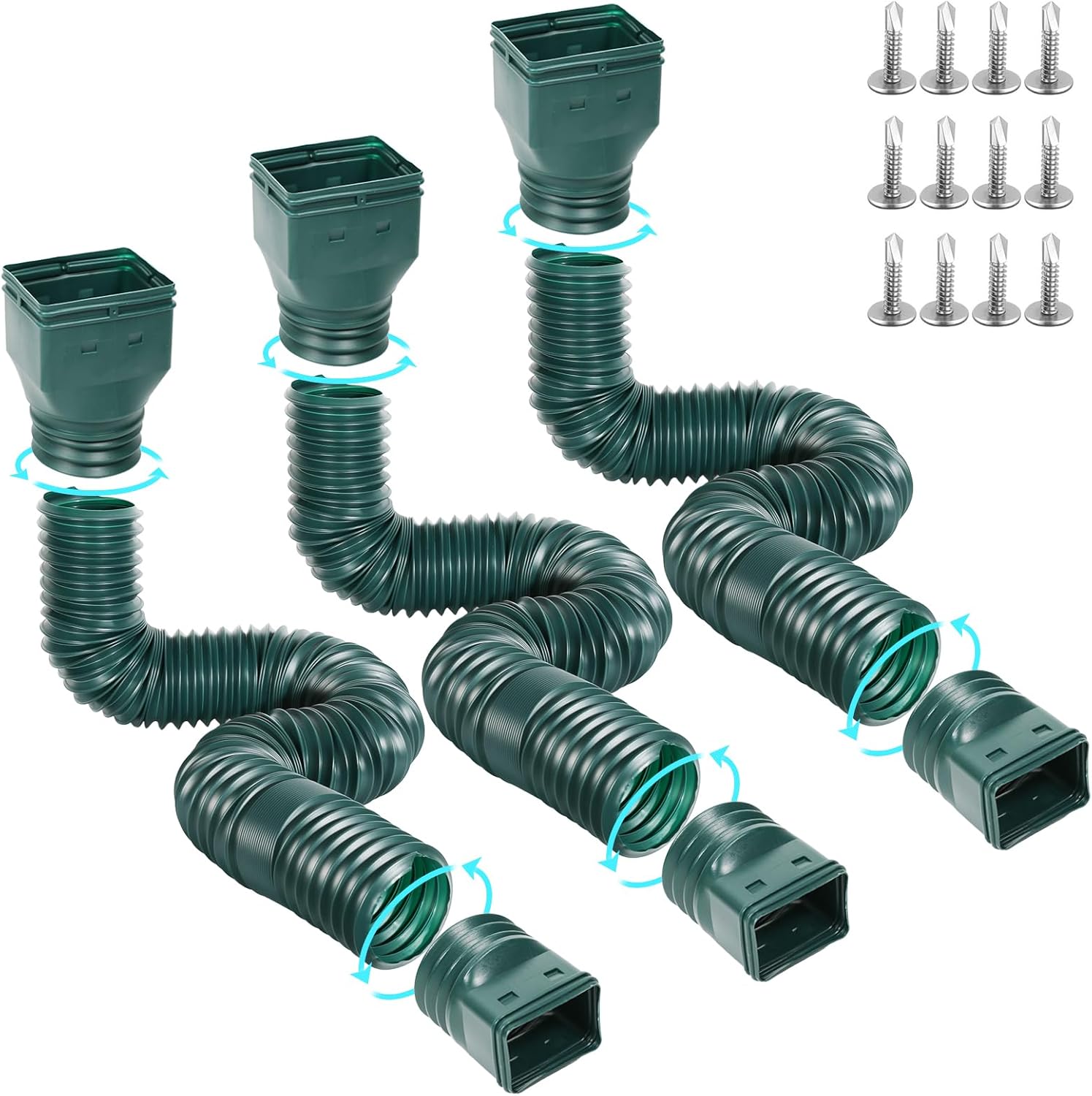 Flexible Gutter Downspout Extensions for Effective Drainage
