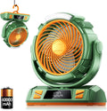 Camping LED Fan with Light 40000mAh Rechargeable Battery - Powerful