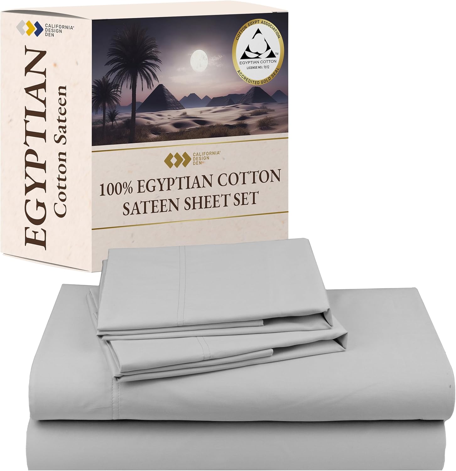 Luxury 100% Egyptian Cotton Bedsheets for California King Size