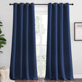 NICETOWN Navy Blackout Curtains 108 in Long for Living Room