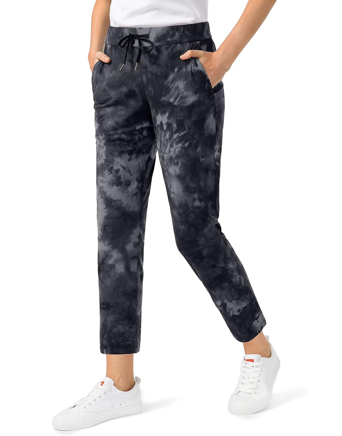 G Gradual Women's 7/8 Stretch Ankle Sweatpants with Pockets