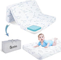 Pack and Play Mattress 38x26 Dual-Sided Memory Foam - Dinosaurs Cover