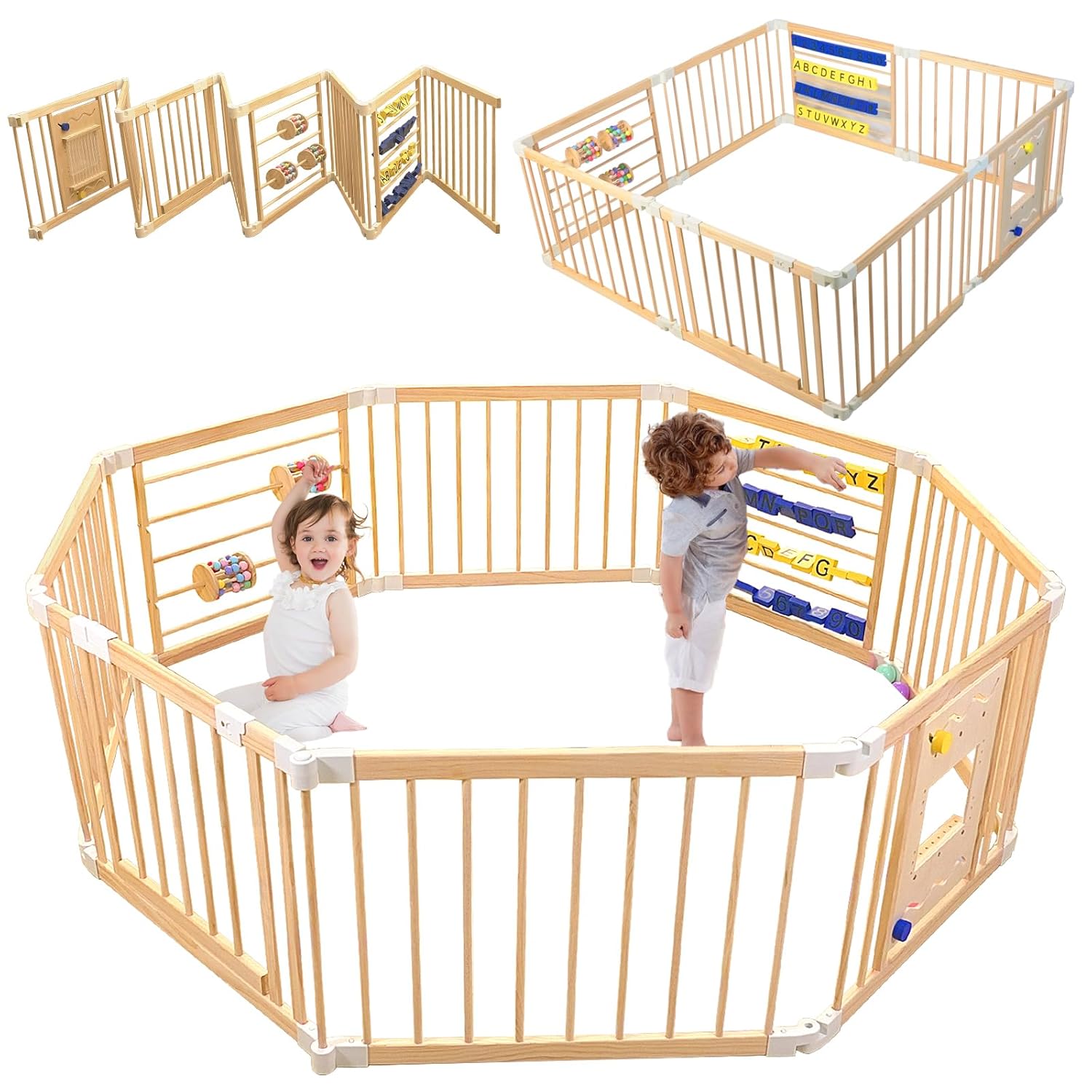 Foldable Baby Playpen for Safe and Fun Toddler Exploration