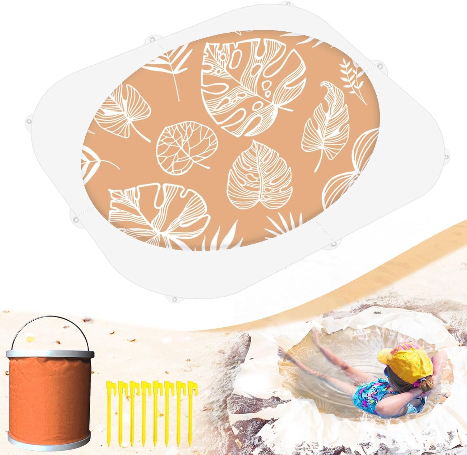 Baby Beach Pool 2-in-1 Waterproof Blanket & Kiddie Pool Fun