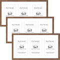9x18 Oak Wood Picture Frame 3-Pack - Natural Walnut Finish