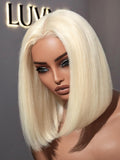 Bob Wig 100% Human Hair 12in 200% Density 2X6 Lace - Ready To Wear