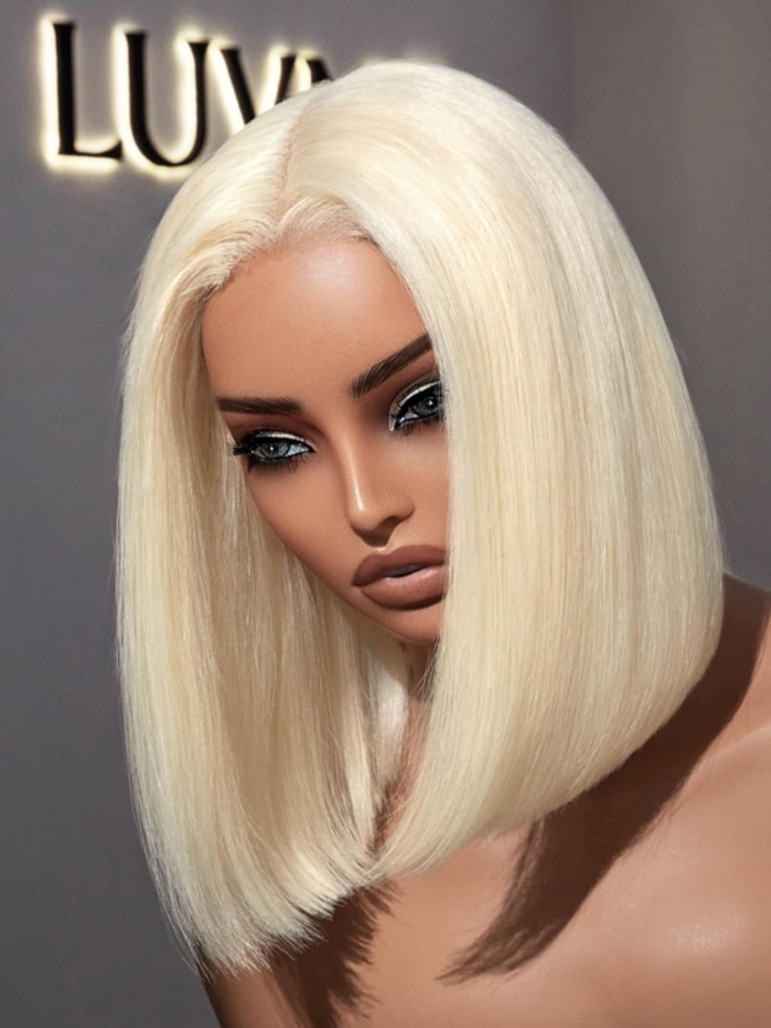 LUVME HAIR 10 Inch Bob Wig 100% Human Hair Glueless Lace Wig