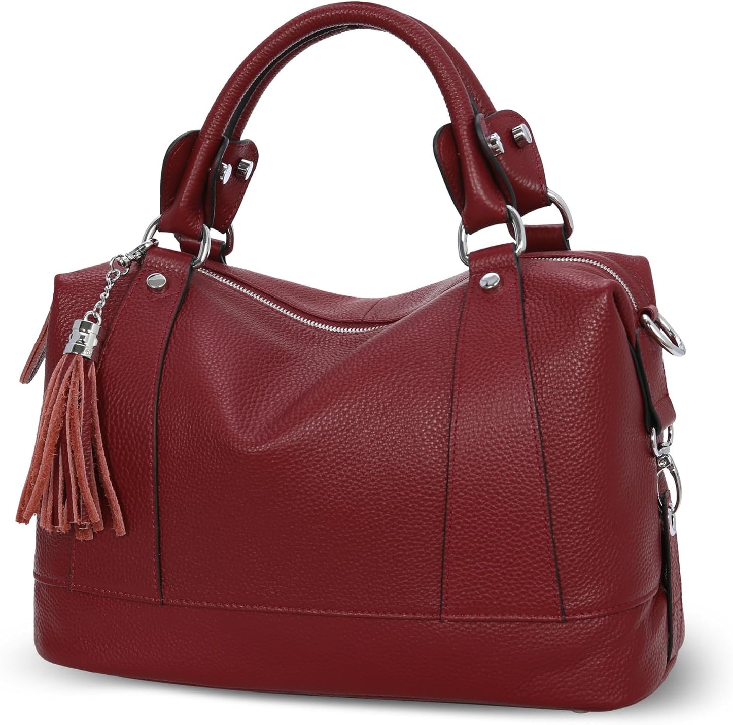 HESHE Womens Genuine Leather Handbags for Stylish Everyday Use